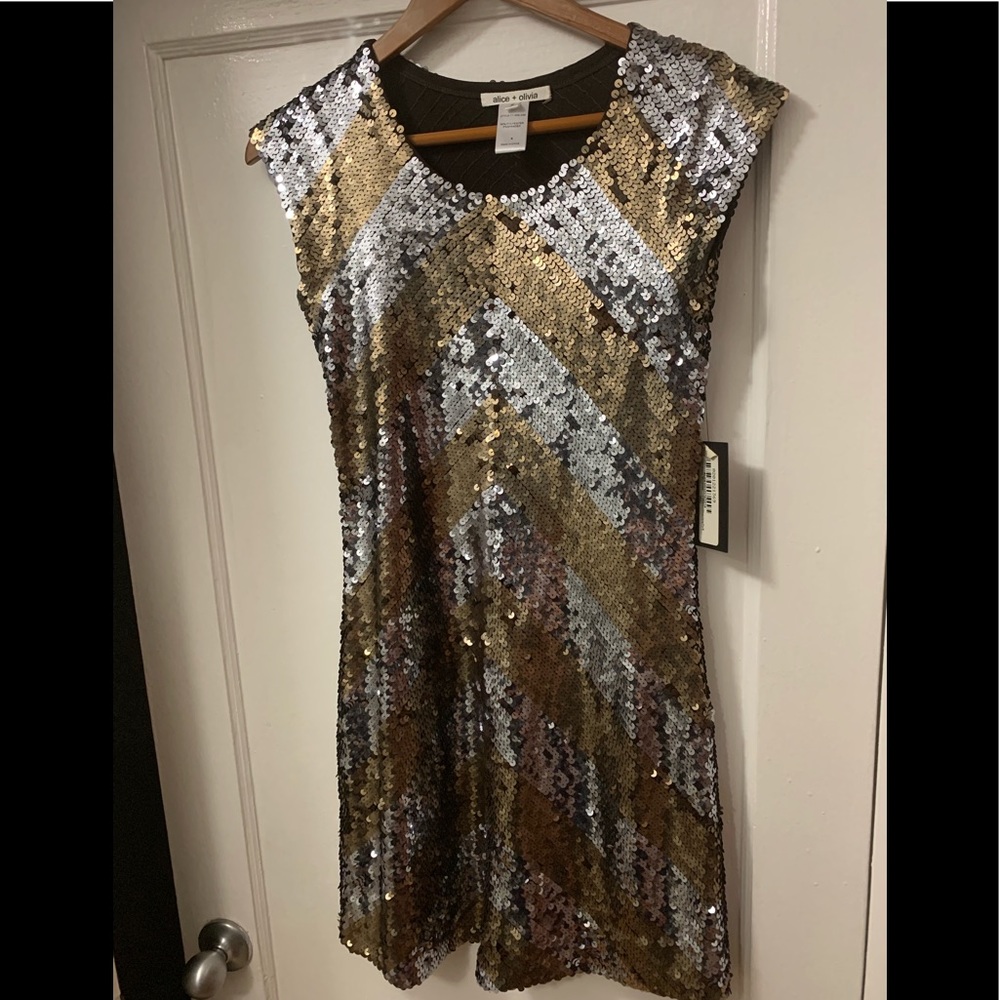 Alice and Olivia sequin dress